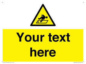 Custom Warning Hatch Sign